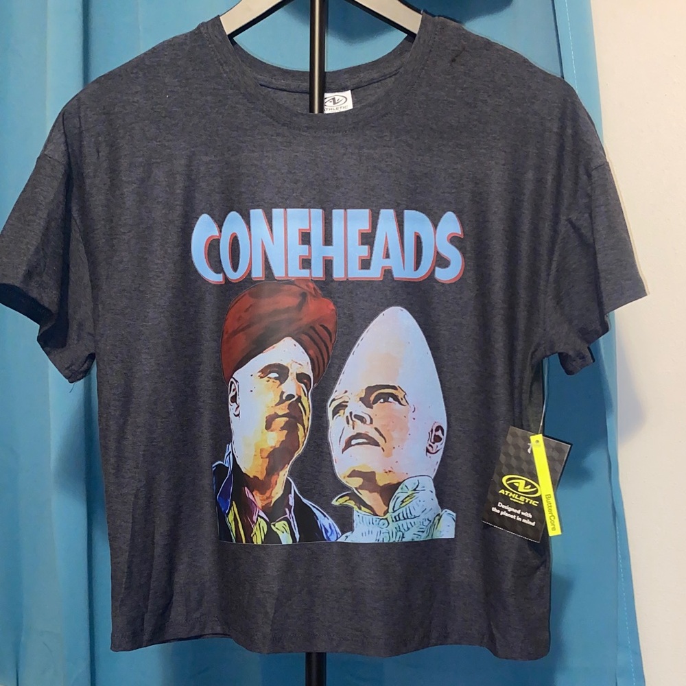 NWT!! CONEHEADS oversized crop tee